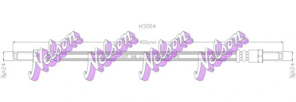 Flexible de frein KAWE H3004