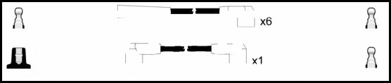 Kit de câbles d'allumage LEMARK HOES792