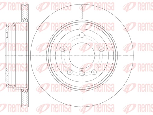 Disque de frein REMSA 6977.10