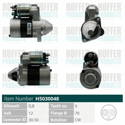 Démarreur HOFFER H5030048