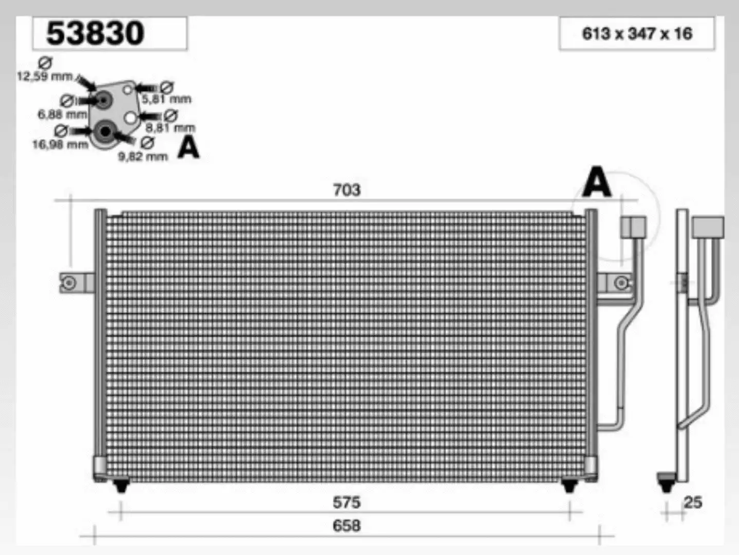 Condenseur, climatisation AHE 53830
