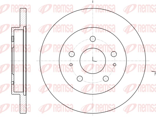 Disque de frein REMSA 62048.00