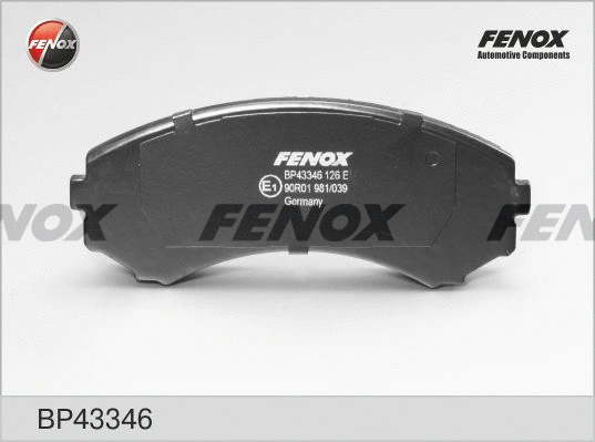Kit de plaquettes de frein, frein à disque FENOX BP43346