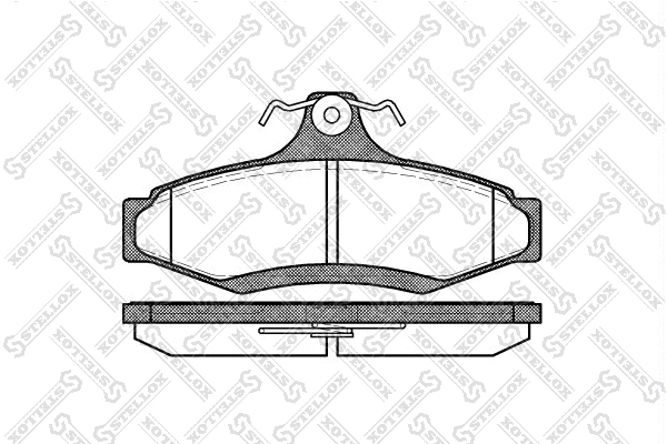 Kit de plaquettes de frein, frein à disque STELLOX 657 010B-SX
