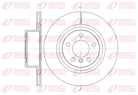 Disque de frein REMSA 61455.10