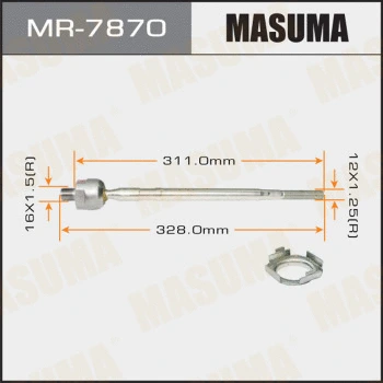 Rotule de direction intérieure, barre de connexion MASUMA MR-7870