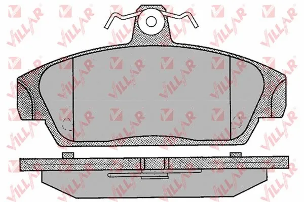 Kit de plaquettes de frein, frein à disque VILLAR 626.0069