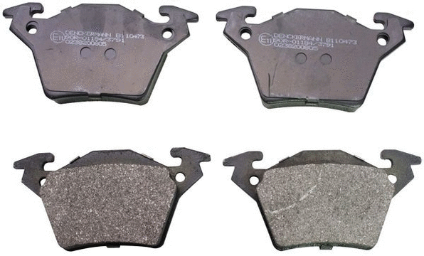 Kit de plaquettes de frein, frein à disque DENCKERMANN B110473
