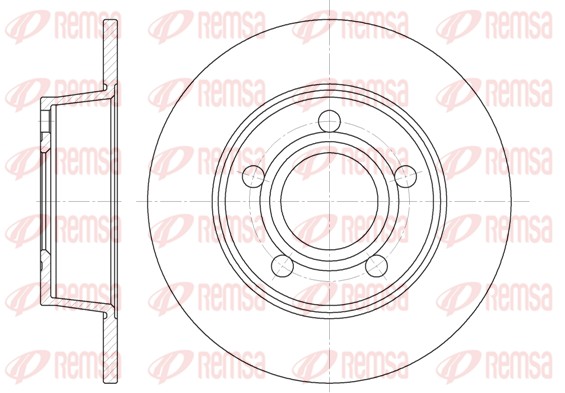 Disque de frein REMSA 6724.00