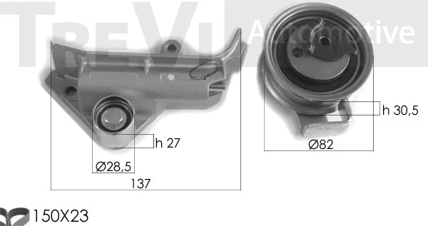 Kit de courroie crantée TREVI AUTOMOTIVE KD1347