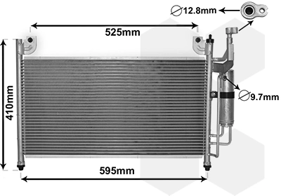 Condenseur, climatisation VAN WEZEL 27005236