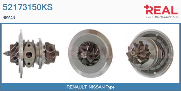 Groupe carter, turbocompresseur REAL 52173150KS