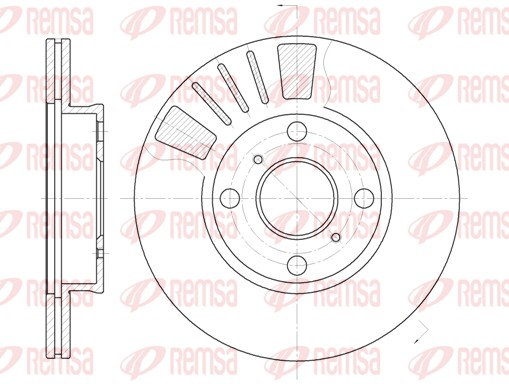 Disque de frein REMSA 6569.10