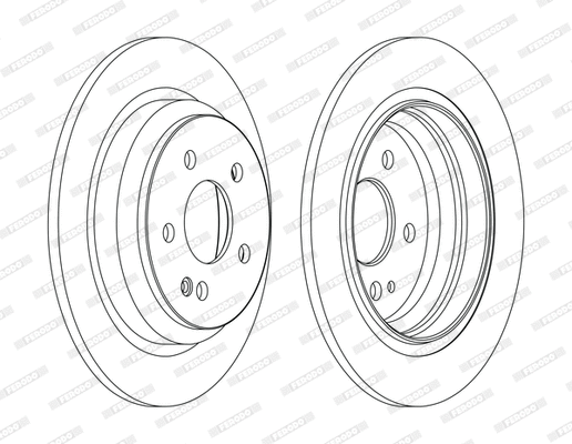 Disque de frein FERODO DDF1234C-D