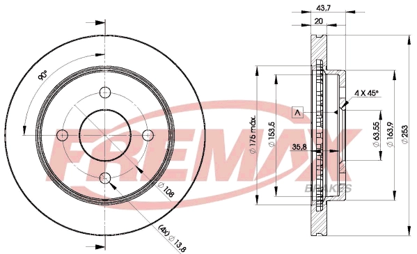 Disque de frein FREMAX BD-6786