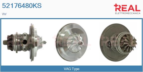 Groupe carter, turbocompresseur REAL 52176480KS