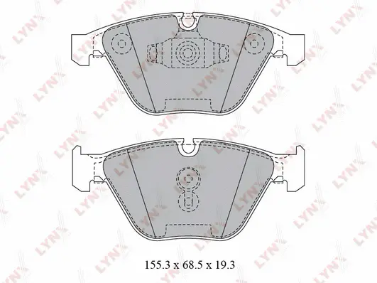 Kit de plaquettes de frein, frein à disque LYNXAUTO BD-1423