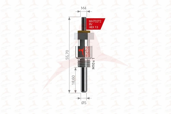 Bougie de préchauffage, chauffage de stationnement MEHA AUTOMOTIVE MH70272