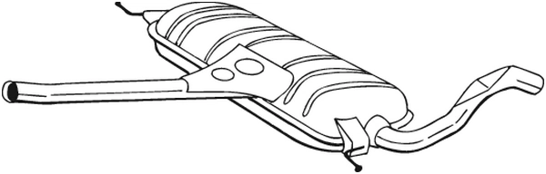 Silencieux central KLOKKERHOLM 282-543