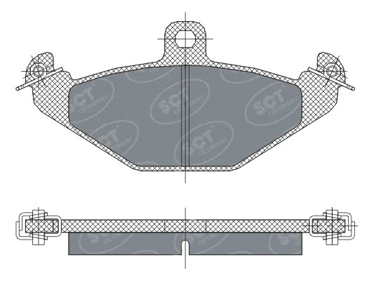 Kit de plaquettes de frein, frein à disque SCT - MANNOL SP 298 PR