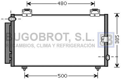 Condenseur, climatisation BUGOBROT 62-TO5594