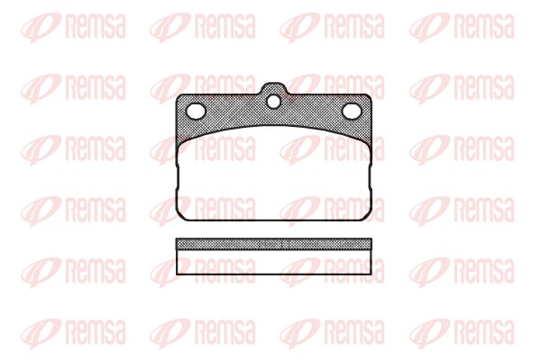 Kit de plaquettes de frein, frein à disque REMSA 0092.00