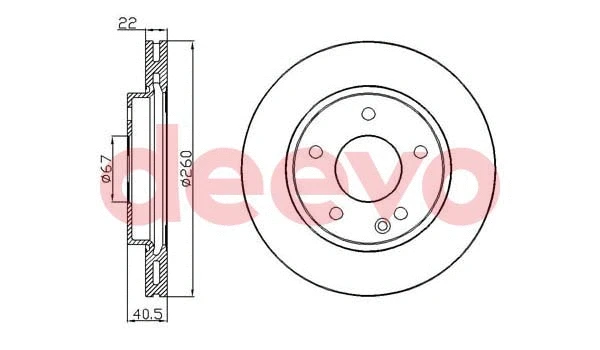Disque de frein DEEVO BD33740