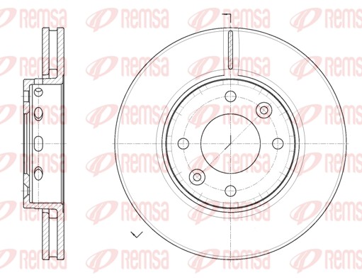 Disque de frein REMSA 6891.10