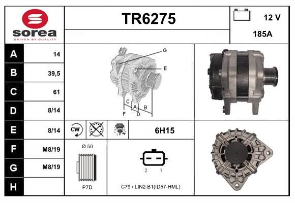 Alternateur SERA TR6275