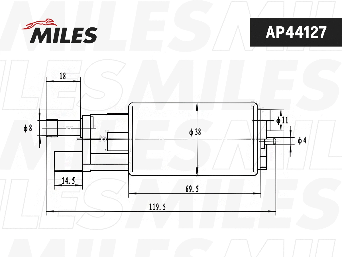 Pompe à carburant MILES AP44127