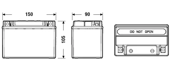 Batterie de démarrage CENTRA CK091