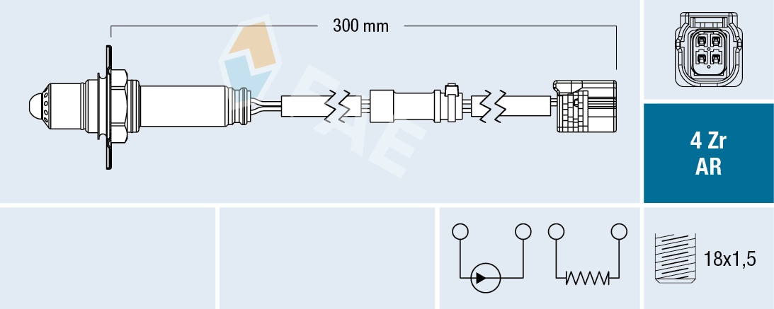 Sonde lambda FAE 75678