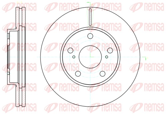 Disque de frein REMSA 61043.10
