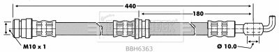 Flexible de frein BORG & BECK BBH6363