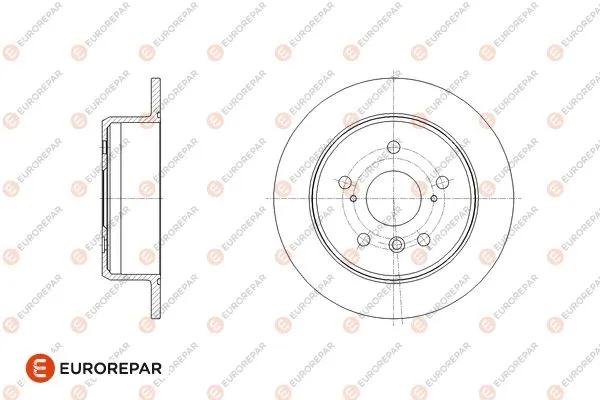 Disque de frein EUROREPAR 1667870480