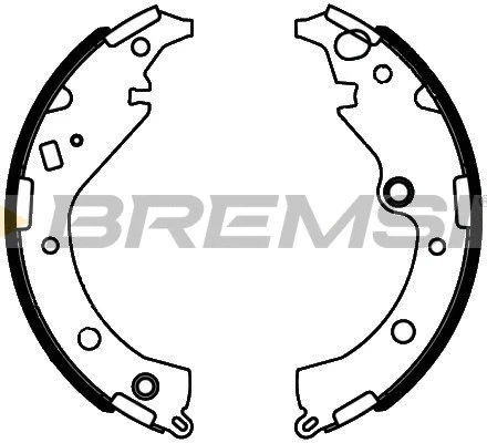 Jeu de mâchoires de frein BREMSI GF0989