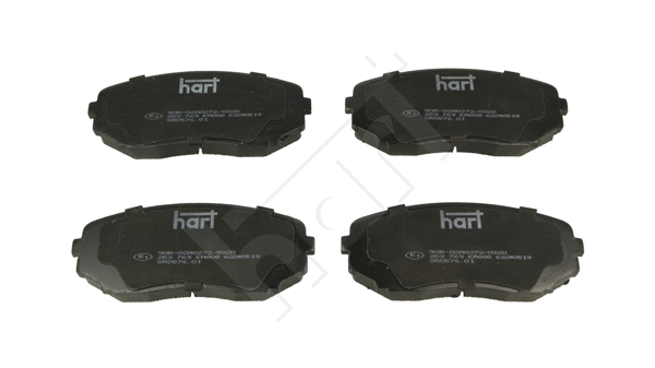 Kit de plaquettes de frein, frein à disque HART 253 769