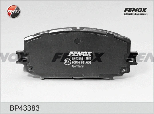 Kit de plaquettes de frein, frein à disque FENOX BP43383