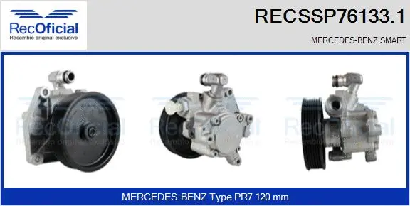 Pompe hydraulique, direction RECOFICIAL RECSSP76133.1