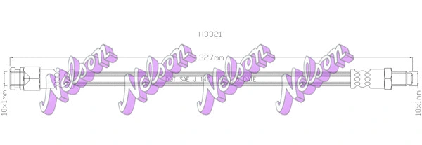 Flexible de frein KAWE H3321