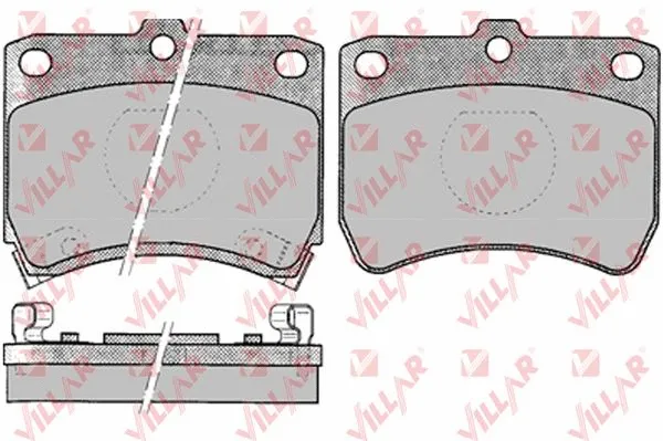 Kit de plaquettes de frein, frein à disque VILLAR 626.0035