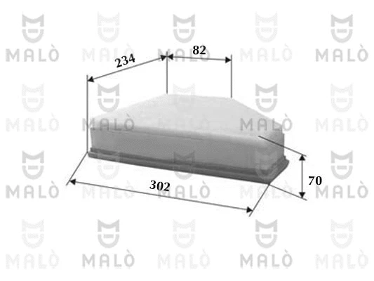 Filtre à air AKRON-MALÒ 1500050