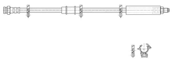 Flexible de frein CEF 516975