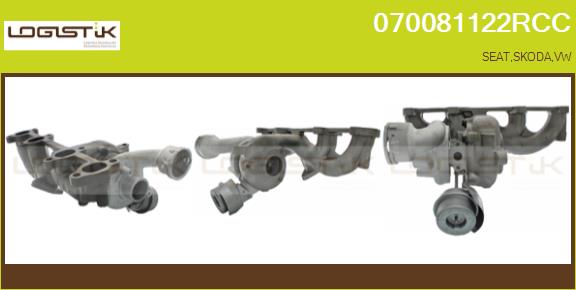 Turbocompresseur, suralimentation LGK 070081122RCC