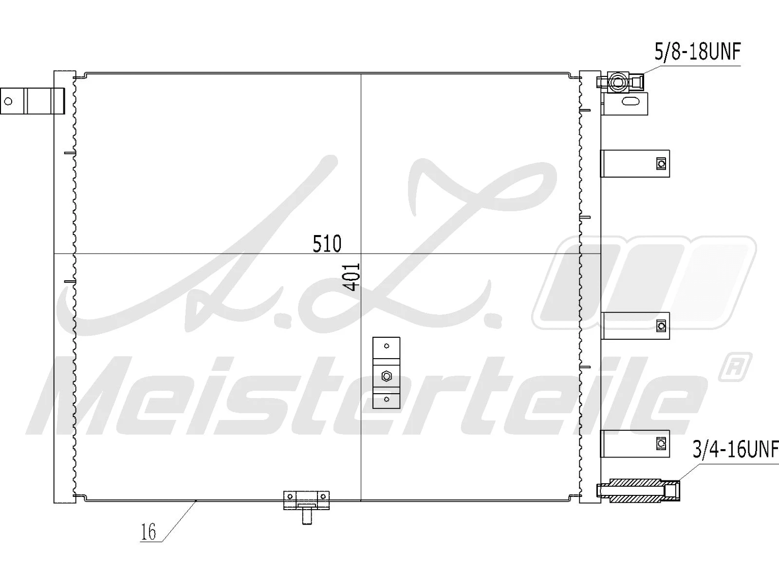 Condenseur, climatisation A.Z. Meisterteile AZMT-45-030-1506