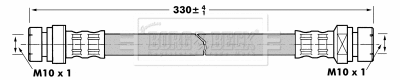 Flexible de frein BORG & BECK BBH7038