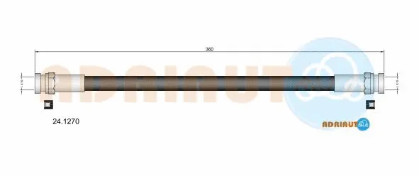 Flexible de frein ADRIAUTO 24.1270
