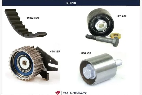 Kit de courroie crantée HUTCHINSON KH 518
