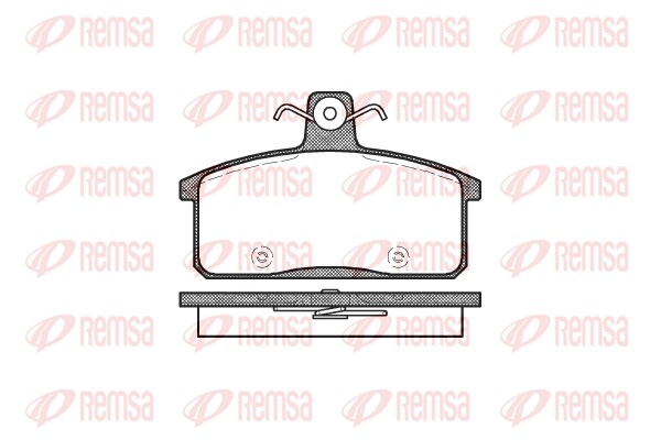 Kit de plaquettes de frein, frein à disque REMSA 0128.50