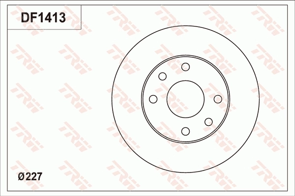 Disque de frein TRW DF1413